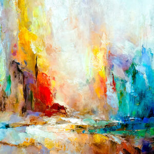 Kunstplakat farverig Wilds III