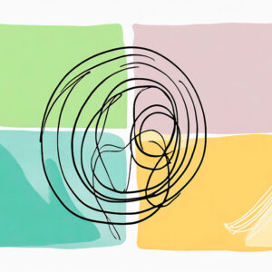 Kunstplakat minimalisme Doodles III