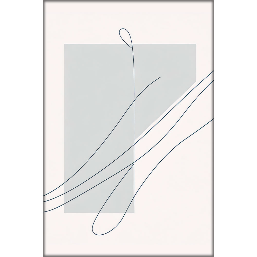 Lærredsprint abstrakt minimalisme Lines I