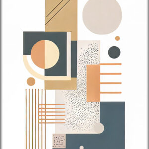 Bauhaus canvas billede Blueprint I