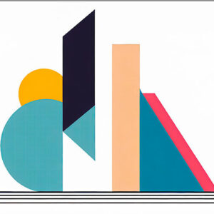 Bauhaus kunst stor plakat Apart IV