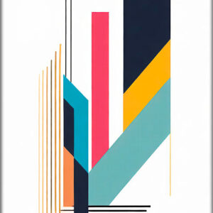 Bauhaus lærredsprint Apart I