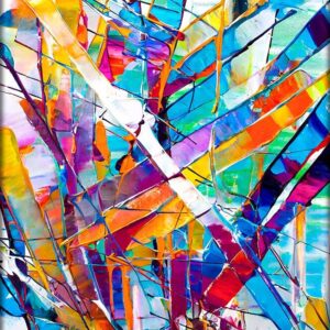 Ekspressionistisk kunst canvas billede Faith I