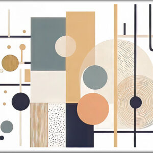 Lærredsprint moderne bauhaus Blueprint III