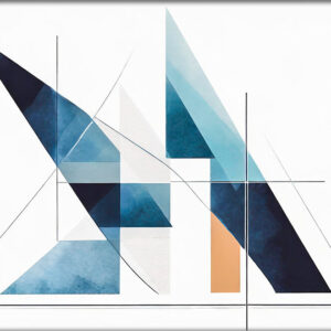 Lærredstryk abstrakt bauhaus Relieve III