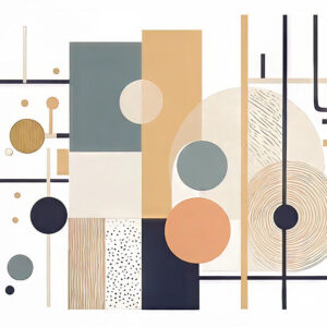Moderne plakat bauhaus Blueprint III