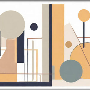 Stort lærredsbillede bauhaus Blueprint IV