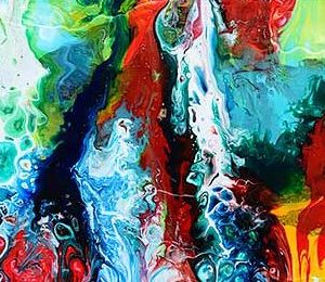 Farverigt kunstmaleri Brilliance II