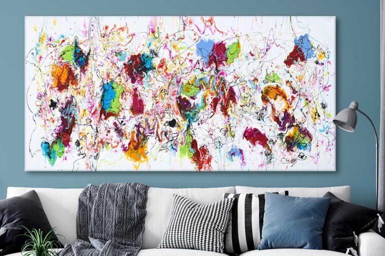 Store malerier til stuen