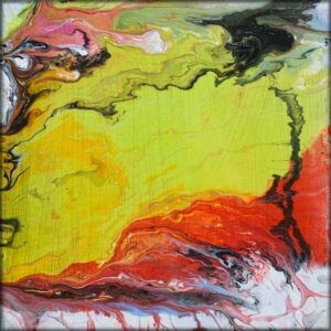 Originalt lille akrylmaleri Lucidity I