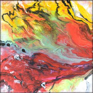 Unikt lille kunst maleri Allure II