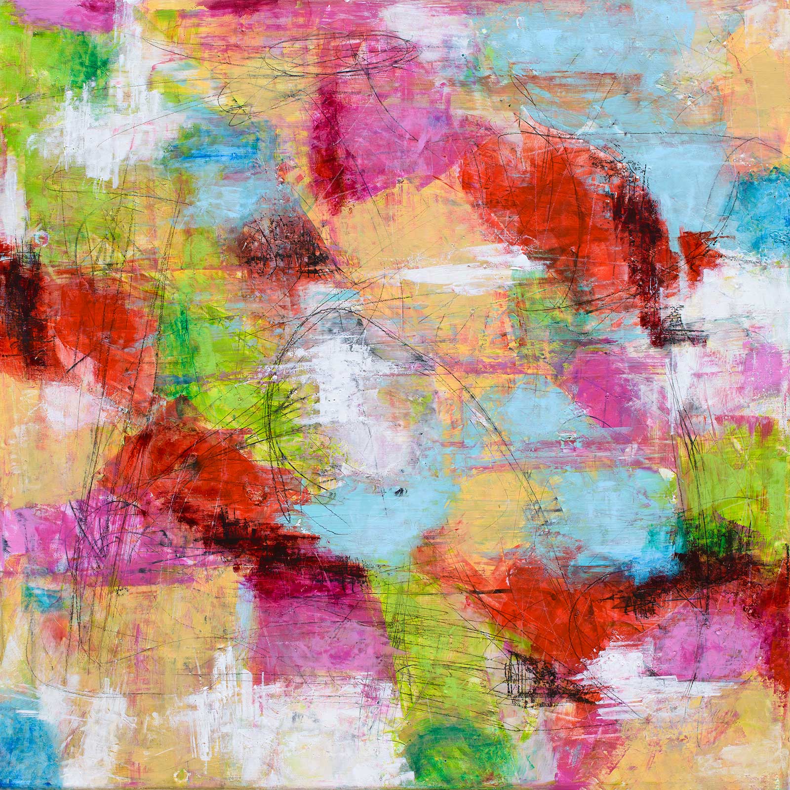 Abstrakte malerier med struktur, dybde og balancerede kompositioner til moderne skandinaviske hjem.