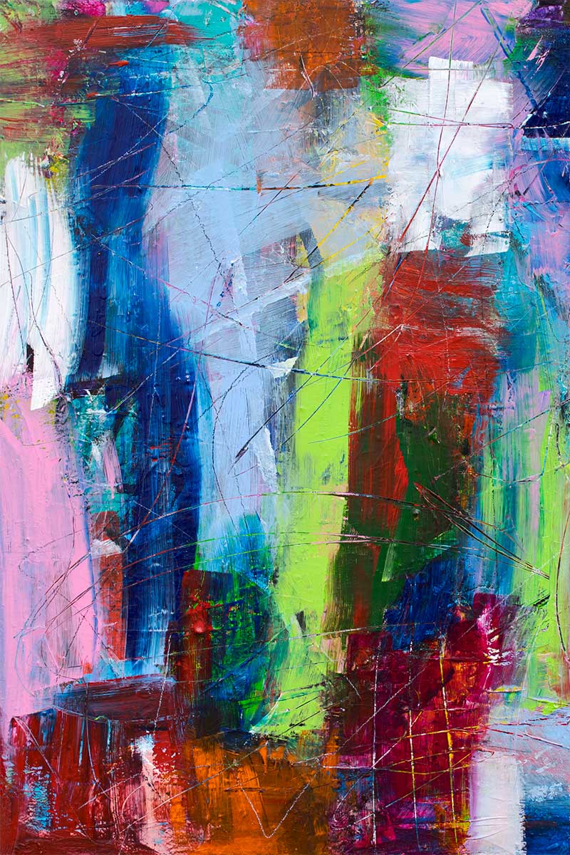 Belive V - unikt abstrakt canvas billede