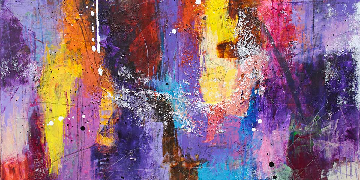 Courage II - lilla kunst plakat